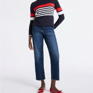 Free Assembly Women’s Cozy Yarn Turtleneck Sweater Long Sleeve Classic Stripes S